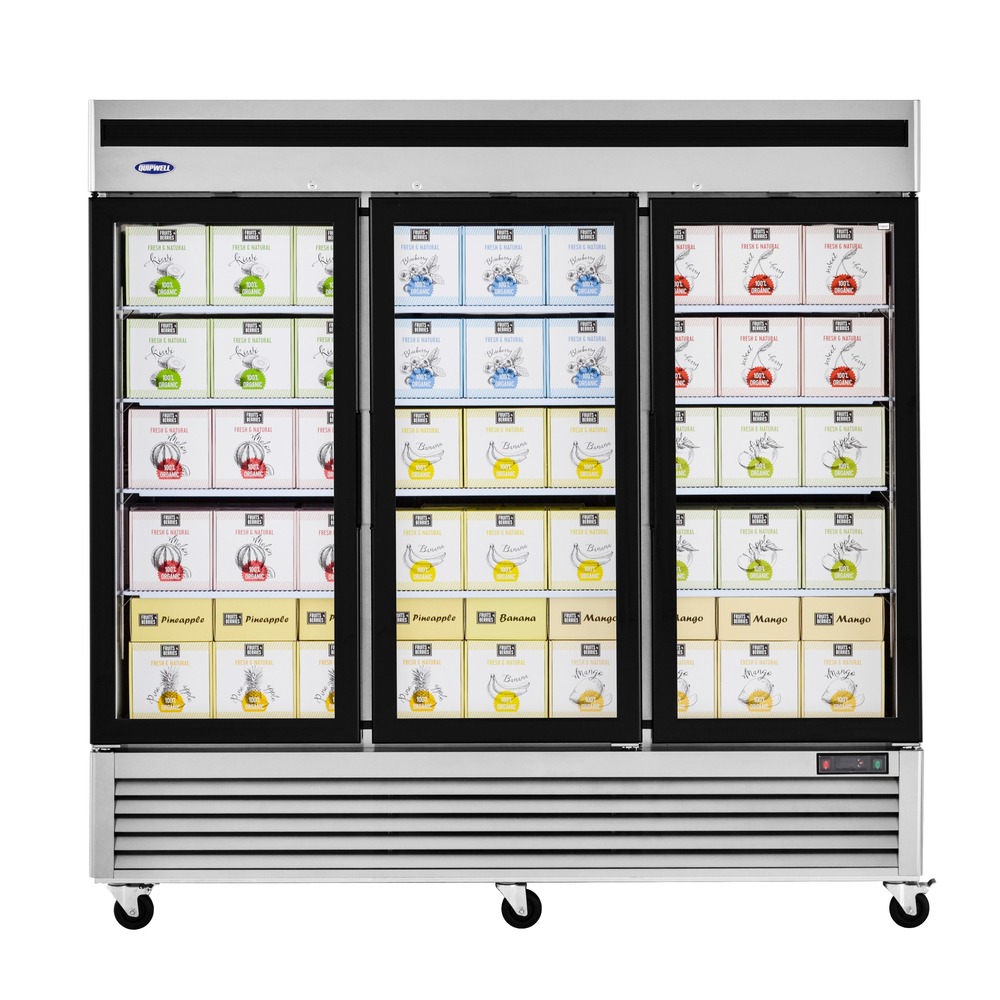 BGA2K -THREE GLASS DOOR FRIDGE 2050L 2079X800X2135MM